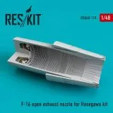 F-16 (F100-PW) open exhaust nozzles for Hasegaw 1:48