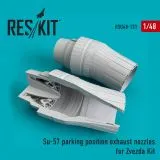 Su-57 parking position exhaust nozzles for Zvezda 1:48
