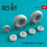 Ju 88 wheels type 2 1:48 Ju 88 wheels type 2 1:48