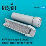 F-14D open & closed exhaust nozzles for Fine Molds 1:72