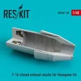F-16 (F100-PW) closed exhaust nozzle for Hasegawa 1:48