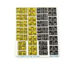 License plates for Soviet military & civilian vehicles (1965) 1:35