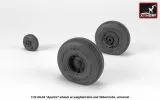 AH-64 Apache wheels, ribbed hubs 1:32