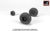 UH-60 Black Hawk wheels w/ weighted tires 1:72 UH-60 Black Hawk wheels w/ weighted tires 1:72