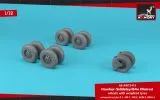 BAe "Nimrod" wheels w/ weighted tires 1:72