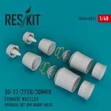 Su-27/27UB/30MKK exhaust nozzles for Hobby Boss 1:48