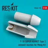 F/A-18E/F Super Hornet (Type 2) exhaust nozzles for Meng 1:48
