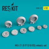 MiG-21 (early) wheels set 1:32