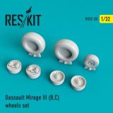 Mirage III (B,C) wheels set 1:32