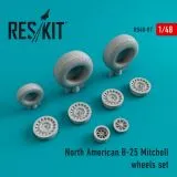 B-25 Mitchell wheels set 1:48 B-25 Mitchell wheels set 1:48