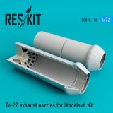 Tu-22 exhaust nozzles for Modelsvit 1:72