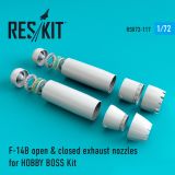 F-14 (BD) open & closed exhaust nozzles for HOBBY BOSS 1:72 F-14 (BD) open & closed exhaust nozzles for HOBBY BOSS 1:72
