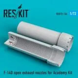 F-14D open exhaust nozzles for Academy 1:72