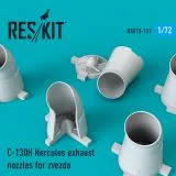 C-130H Hercules exhaust nozzles for Zvezda 1:72
