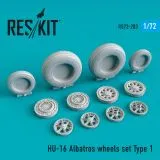 HU-16 Albatros wheels set Type 1 1:72 HU-16 Albatros wheels set Type 1 1:72