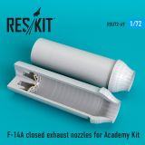 F-14A closed exhaust nozzles for Academy 1:72 F-14A closed exhaust nozzles for Academy 1:72