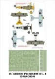 Fokker Dr I Super mask Part.1 1:48