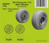 DH Chipmunk T.10 Main Wheels 1:48