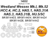 Westland Wessex mask for Mark I Models 1:144