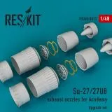 Su-27/27UB exhaust nozzles for Academy 1:48