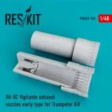 RA-5C Vigilante exhaust nozzles (early) for Trumpeter 1:48