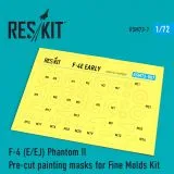 F-4 (E/EJ) Phantom II mask for Fine Molds 1:72 F-4 (E/EJ) Phantom II mask for Fine Molds 1:72
