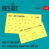 MiG-31 mask for AMK 1:48