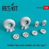 Hawker Hurricane wheels set late type 1 1:48