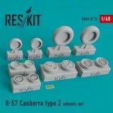 B-57 Canberra type 2 wheels set 1:48 B-57 Canberra type 2 wheels set 1:48