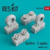 Spitfire - 5 spoke wheels set 1:48