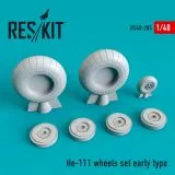 He 111 wheels set early type 1:48