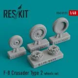 F-8 Crusader Type 2 wheels set 1:48