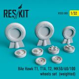 BAe Hawk T1, T1A, T2, MK50/60/100 wheels set 1:32 BAe Hawk T1, T1A, T2, MK50/60/100 wheels set 1:32