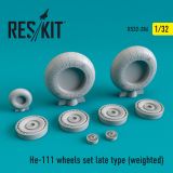 He-111 wheels set late type (weighted) 1:32
