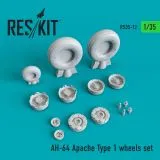 AH-64 Apache Type 1 wheels set 1:35