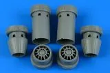 F/A-18E/F Super Hornet exhaust nozzles - opened 1:48