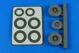 B-26K Invader wheels & paint masks - early 1:48