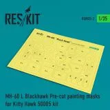 MH-60 L Blackhawk mask for Kitty Hawk 1:35 MH-60 L Blackhawk mask for Kitty Hawk 1:35