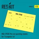 MiG-29UB mask for Trumpeter 1:32