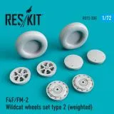 F4F/FM-2 Wildcat wheels set type 2 1:72 F4F/FM-2 Wildcat wheels set type 2 1:72