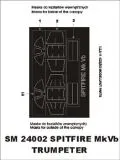 Spitfire Mk V B mask for Trumpeter 1:24 Spitfire Mk V B mask for Trumpeter 1:24