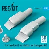 F-4 Phantom II air intakes for Hasegawa 1:72