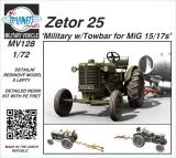 Zetor 25 Military Tractor w/Towbar for MiG 15/17s 1:72
