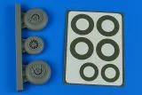 B-26K Invader wheels late - Diamond Pattern 1:48