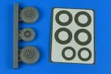 B-26K Invader wheels early - Diamond Pattern 1:48 B-26K Invader wheels early - Diamond Pattern 1:48