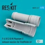 F-4 (B,C,D,N) "Phantom II" exhaust nozzles for FineMolds 1:72 F-4 (B,C,D,N) "Phantom II" exhaust nozzles for FineMolds 1:72