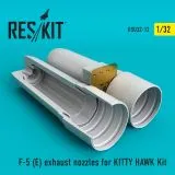 F-5E "Tiger II" exhaust nozzles for KittyHawk 1:48
