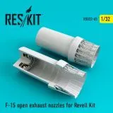 F-15 open exhaust nozzles for Revell 1:32