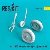 Bf 109G wheels set type 2 1:32 Bf 109G wheels set type 2 1:32