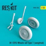 Bf 109G wheels set type 1 1:32